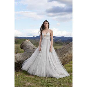 BHLDN + Willowby Watters Hera Galaxy Gown in Ivory Titanium